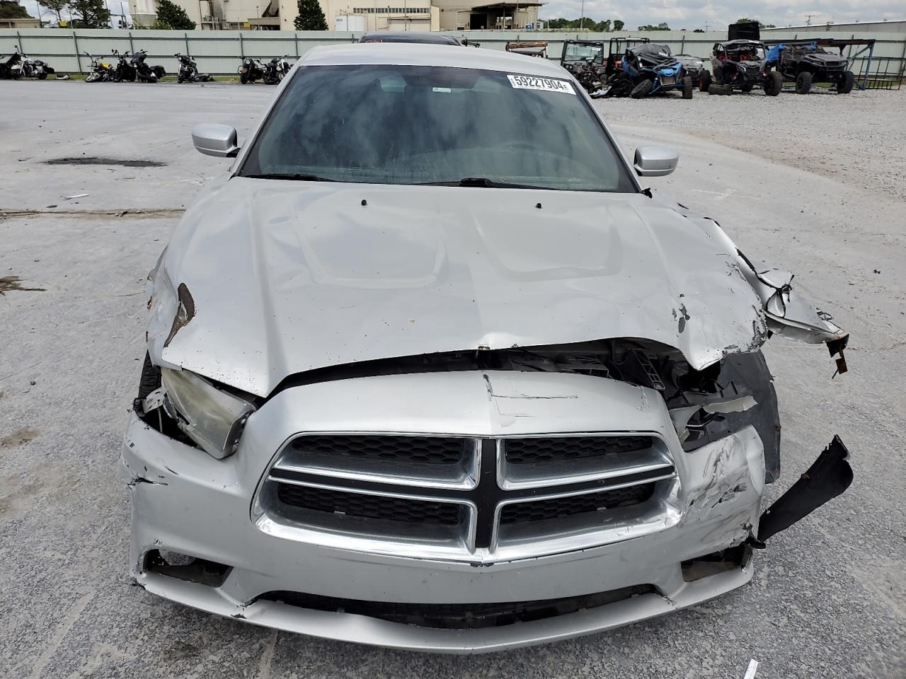 2012 Dodge Charger VIN 2C3CDXBG7CH119432 Copart auction photo, front end / undercarriage damage thumbnail 5