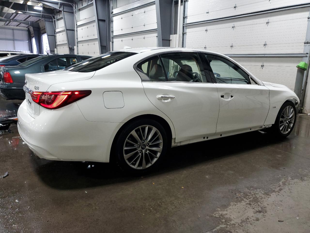 2019 Infiniti Q50 VIN JN1EV7AR7KM550324 Copart auction photo, front end / side damage thumbnail 3