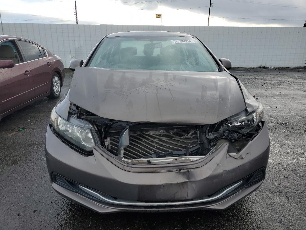 2013 Honda Civic VIN 2HGFB2F53DH574260 Copart auction photo, front end damage thumbnail 5