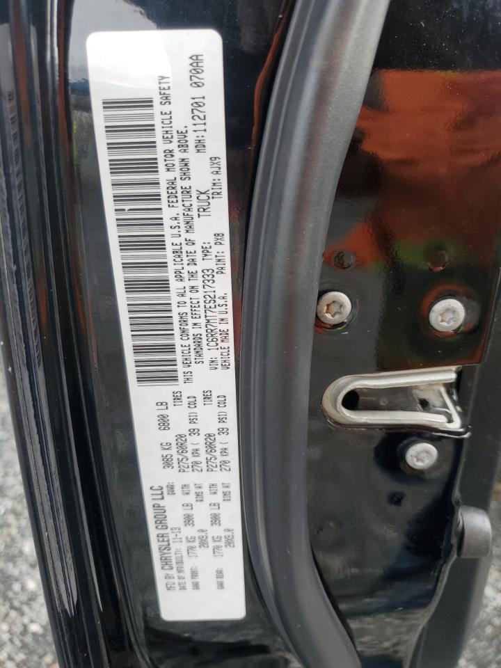 2014 RAM 1500 VIN 1C6RR7MT7ES217333 Copart auction photo, front end damage thumbnail 13