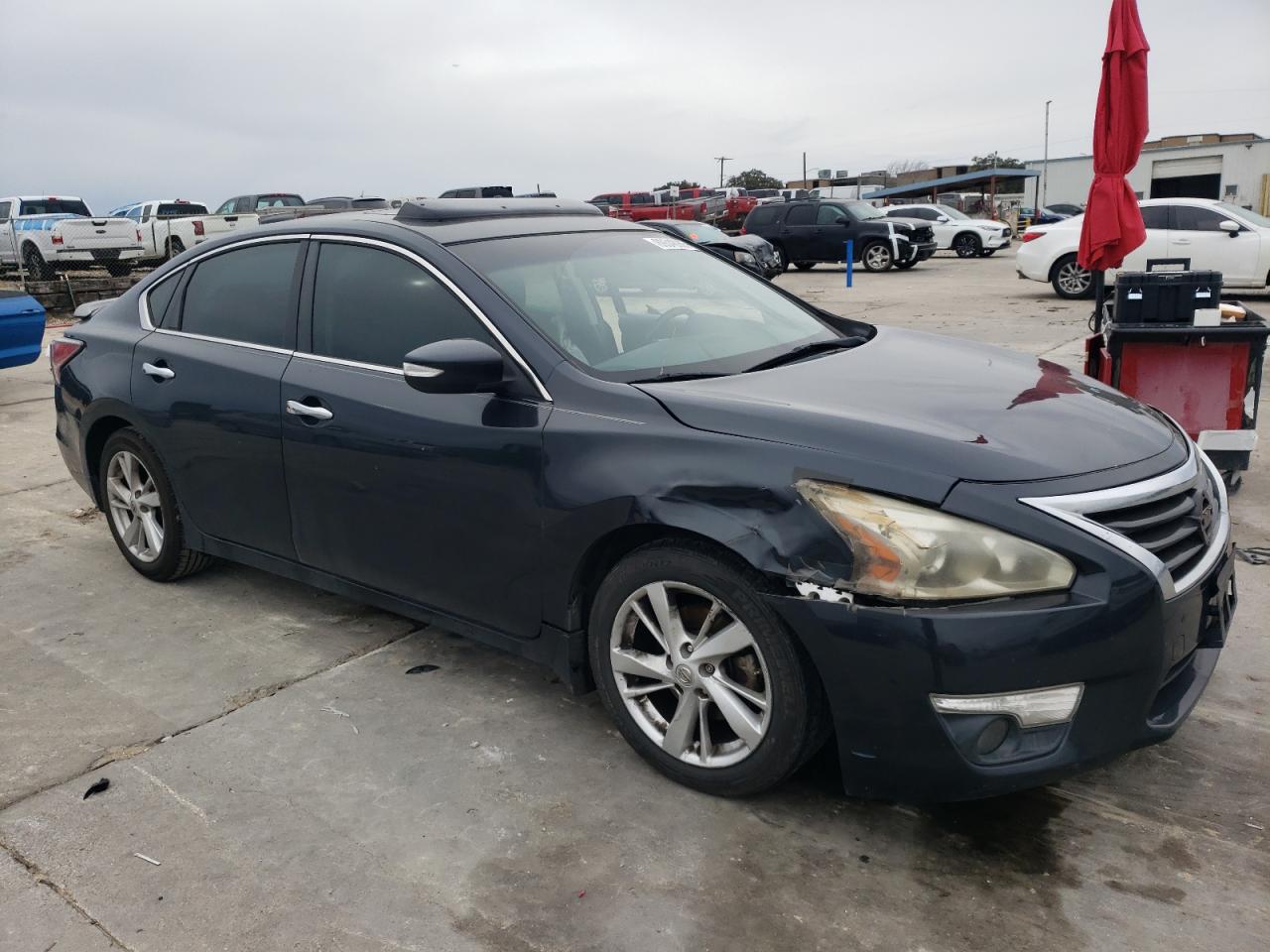 2014 Nissan Altima VIN 1N4AL3AP6EC292113 Copart auction photo, side / front end damage thumbnail 4