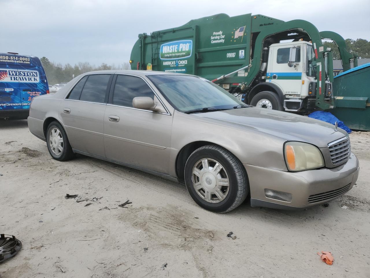 2003 Cadillac De Ville VIN 1G6KD54Y03U147008 Copart auction photo, rear end / side damage thumbnail 4