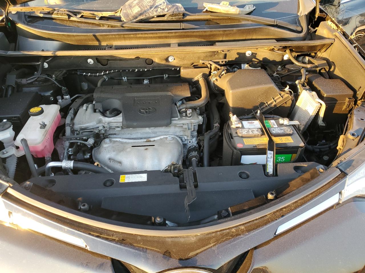 2017 Toyota RAV 4 VIN 2T3BFREV0HW662281 Copart auction photo, rear end / side damage thumbnail 12