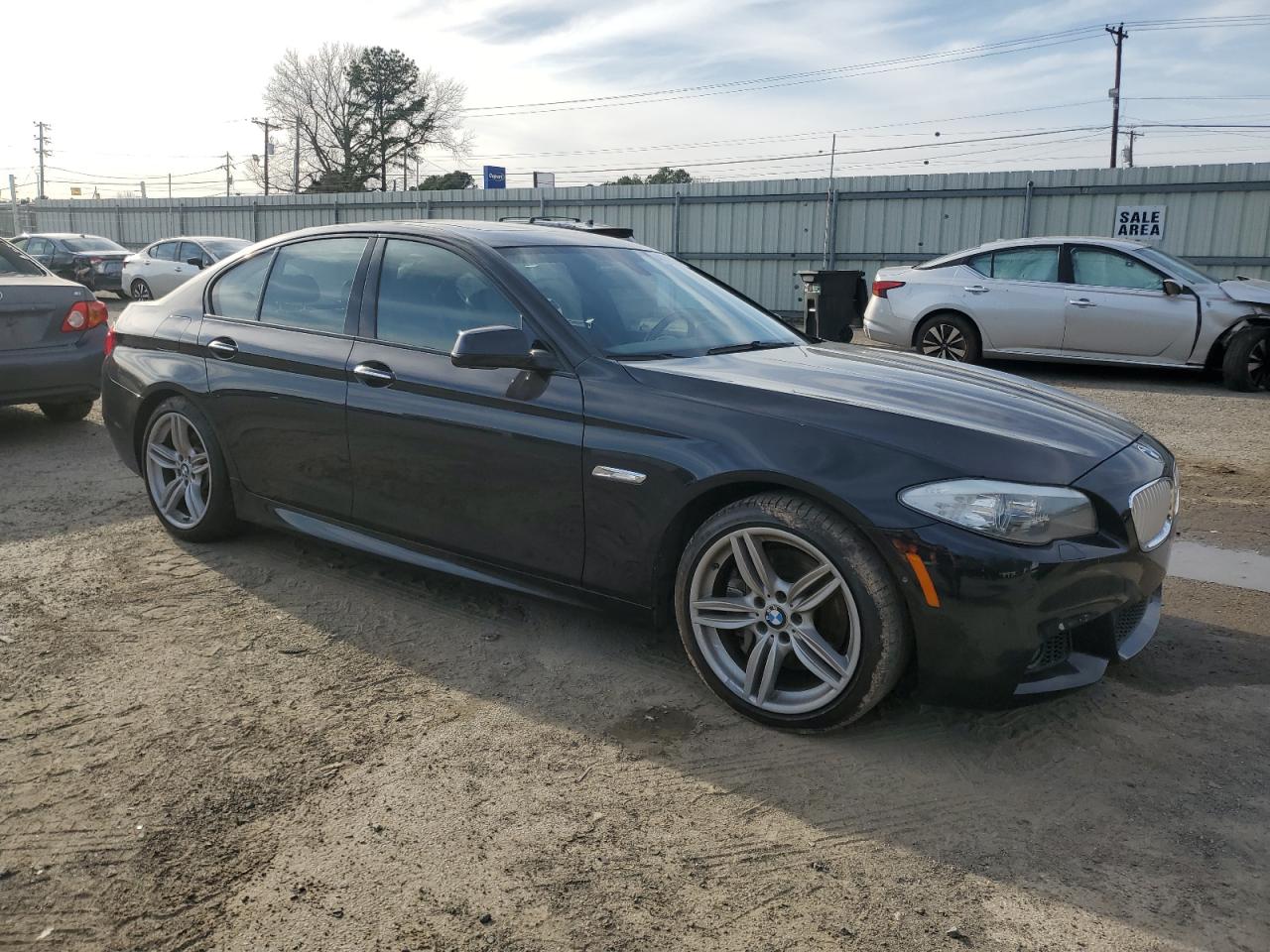 2013 BMW 5er VIN WBAFR9C50DD226675 Copart auction photo, undercarriage damage thumbnail 4
