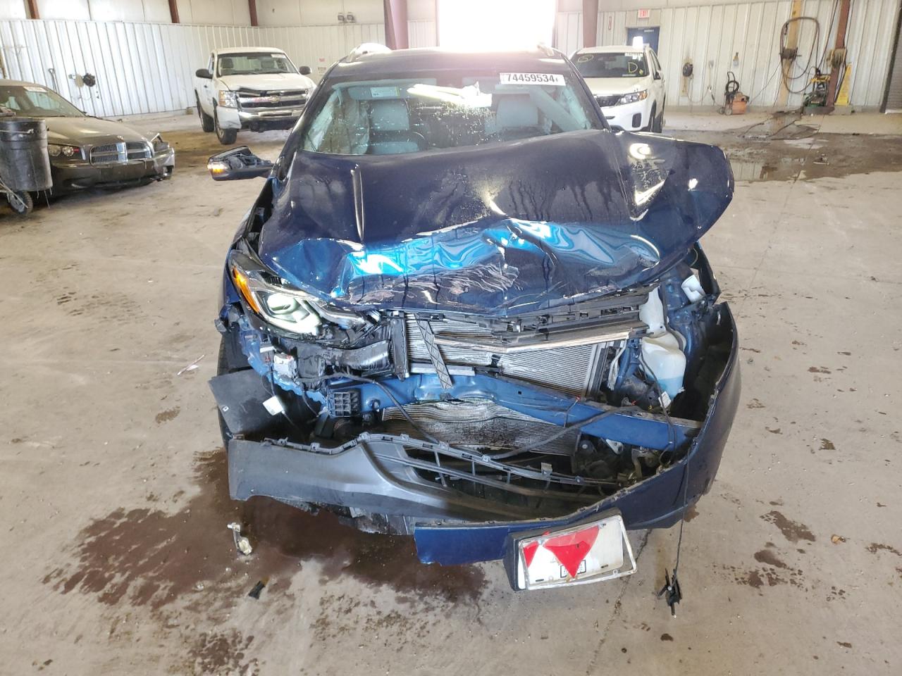 2020 Chevrolet Equinox VIN 2GNAXXEV4L6158194 Copart auction photo, front end / side damage thumbnail 5