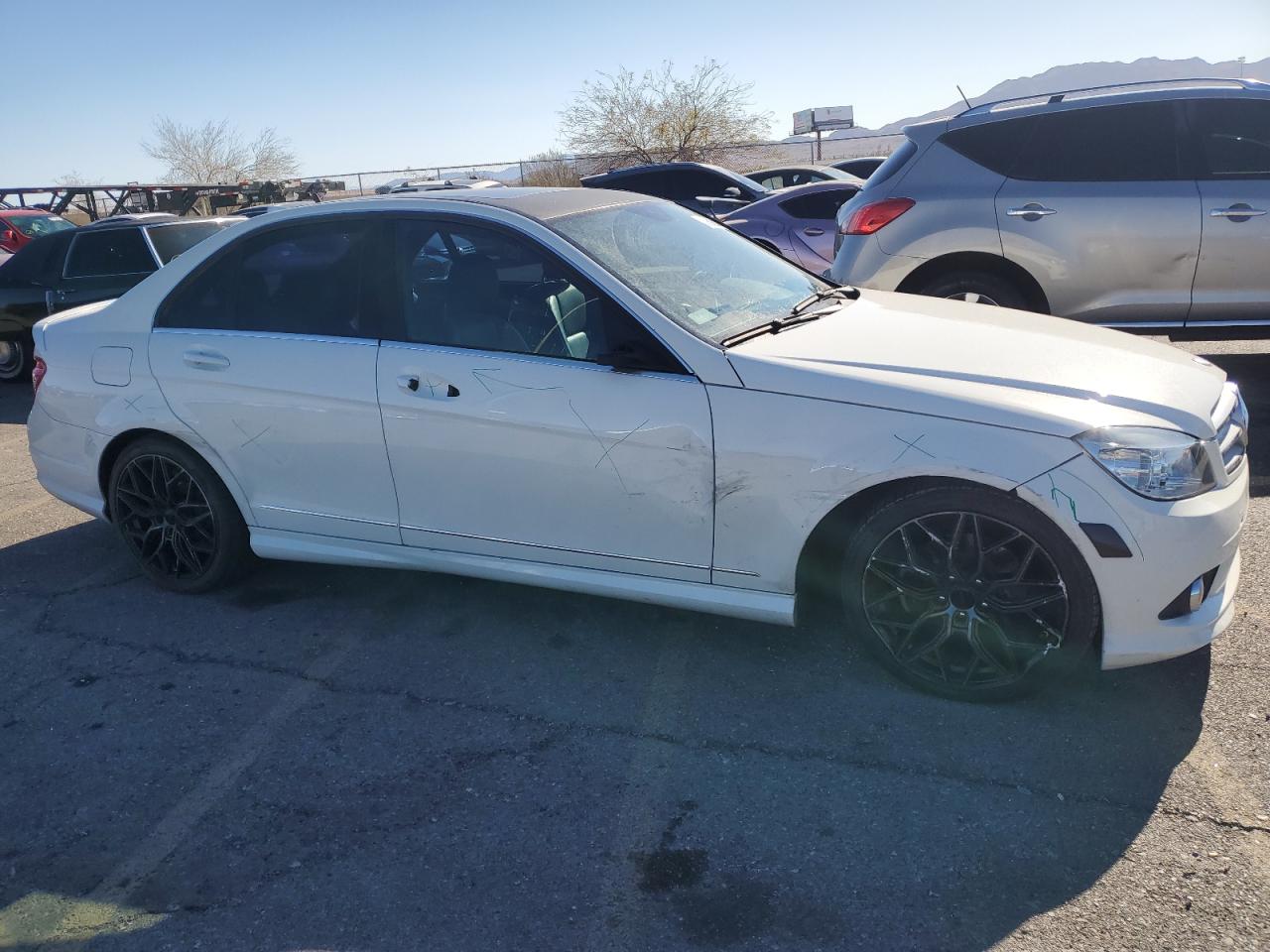 2008 Mercedes-Benz C-klasse VIN WDDGF54X08R020800 Copart auction photo, all over damage thumbnail 4
