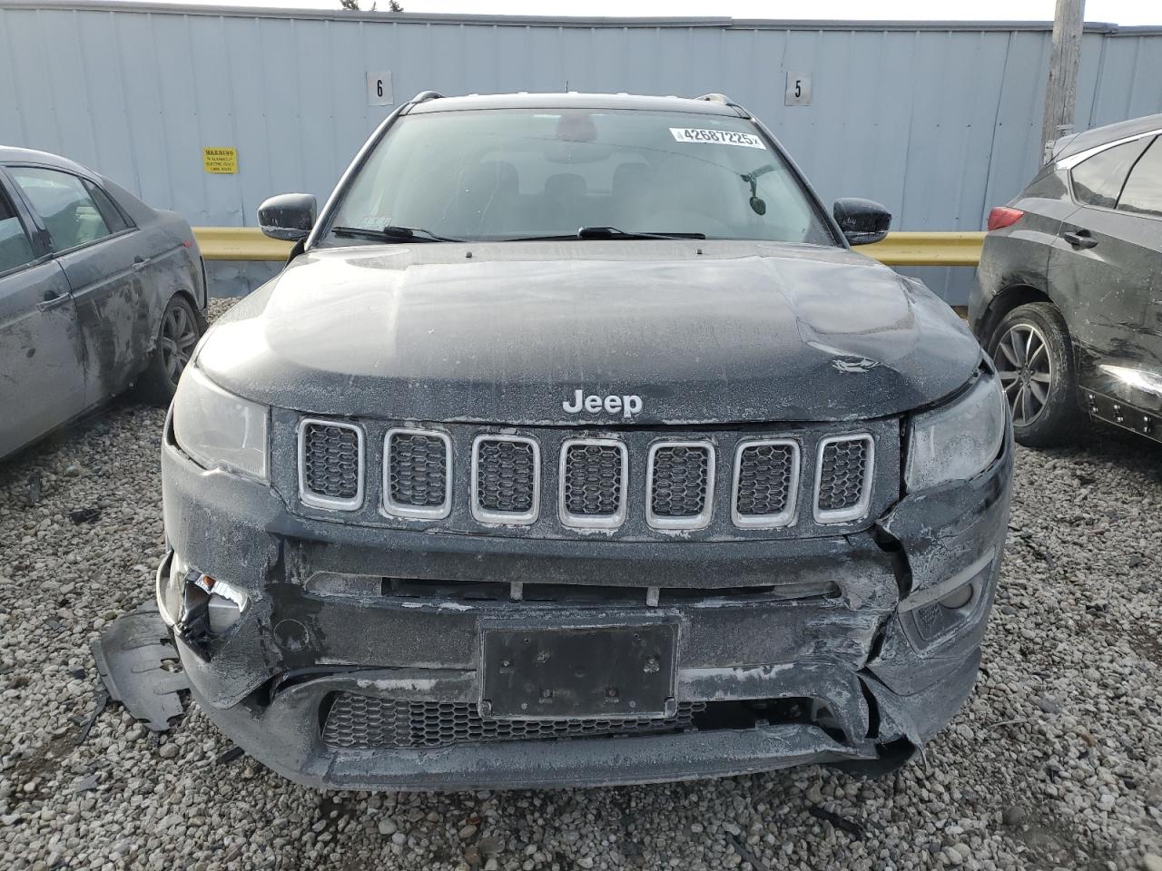 2021 Jeep Compass VIN 3C4NJDBB1MT504607 Copart auction photo, front end damage thumbnail 5