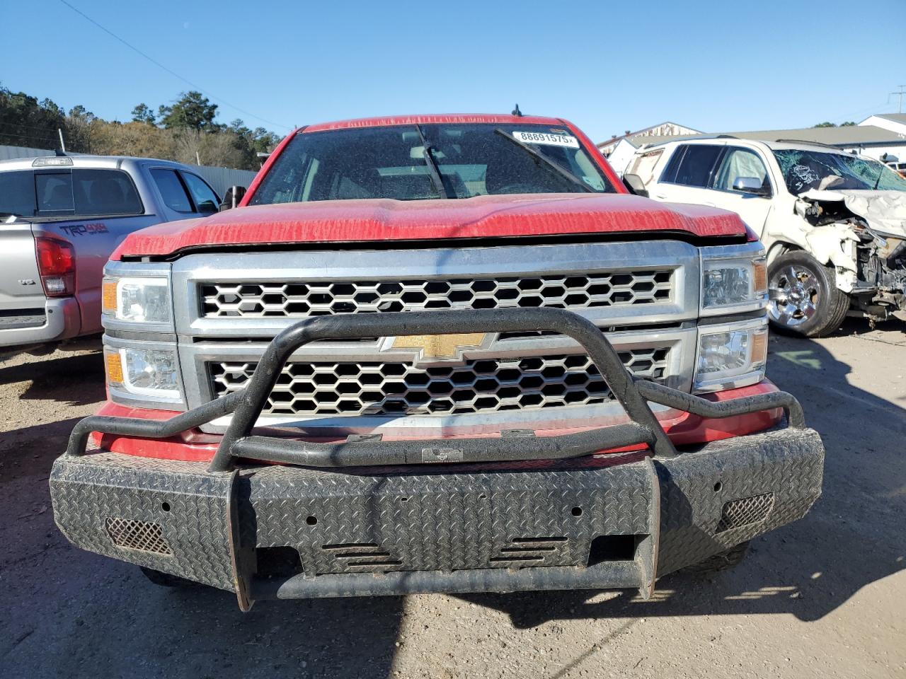2014 Chevrolet Silverado VIN 3GCUKRECXEG323669 Copart auction photo, rear end / side damage thumbnail 5