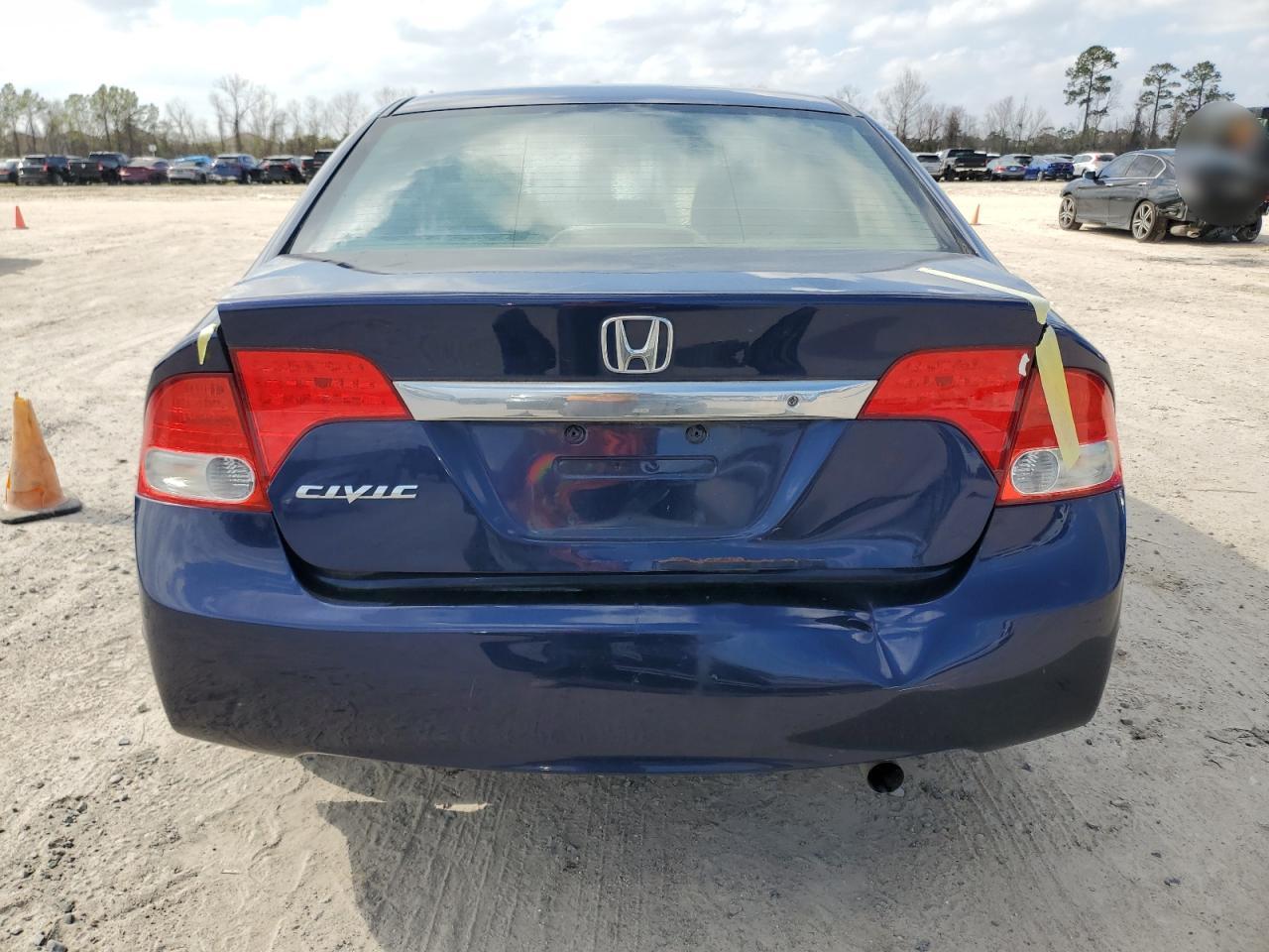 2011 Honda Civic VIN 2HGFA1F59BH535117 Copart auction photo, front end / rear end damage thumbnail 6