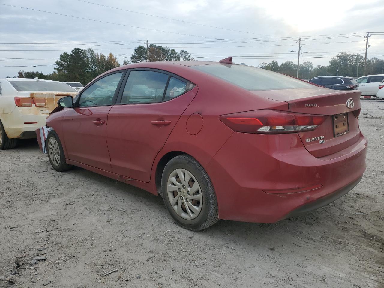 2017 Hyundai Elantra VIN KMHD74LF6HU421743 Copart auction photo, front end damage thumbnail 2