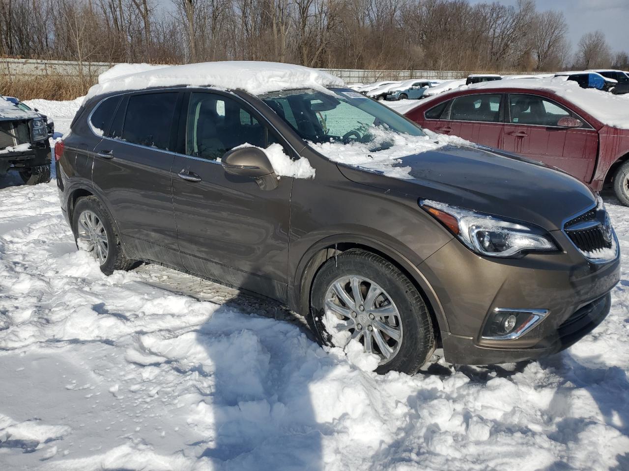 2019 Buick Envision VIN LRBFXCSA6KD041756 Copart auction photo, side / rear end damage thumbnail 4
