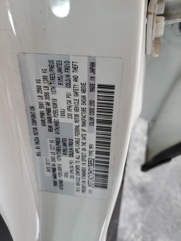 2017 Mazda CX-9 VIN JM3TCACY3H0139652 Copart auction photo, all over damage thumbnail 13