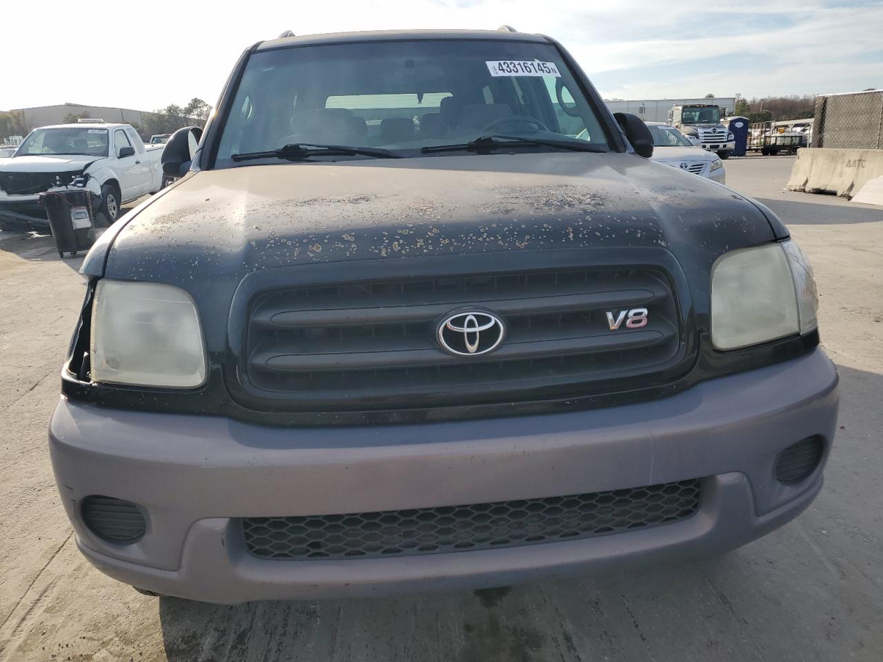 2001 Toyota Sequoia VIN 5TDZT34A91S012133 Copart auction photo, side / front end damage thumbnail 5