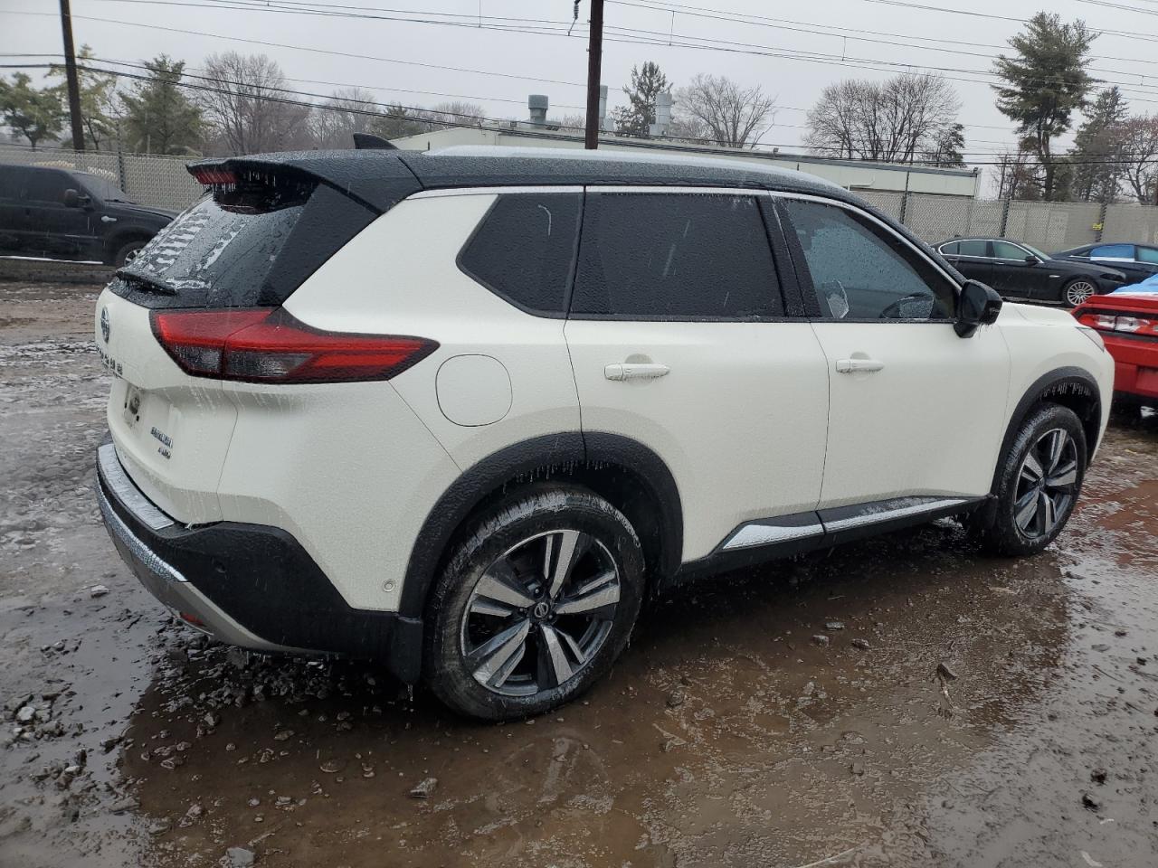 2021 Nissan Rogue VIN JN8AT3DD7MW312530 Copart auction photo, side / rear end damage thumbnail 3