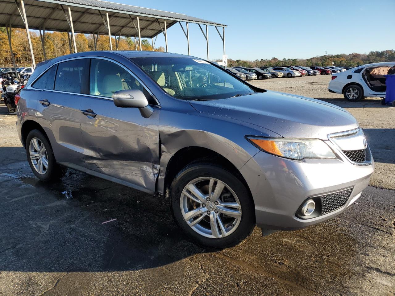 2014 Acura RDX VIN 5J8TB3H55EL017392 Copart auction photo, side damage thumbnail 4
