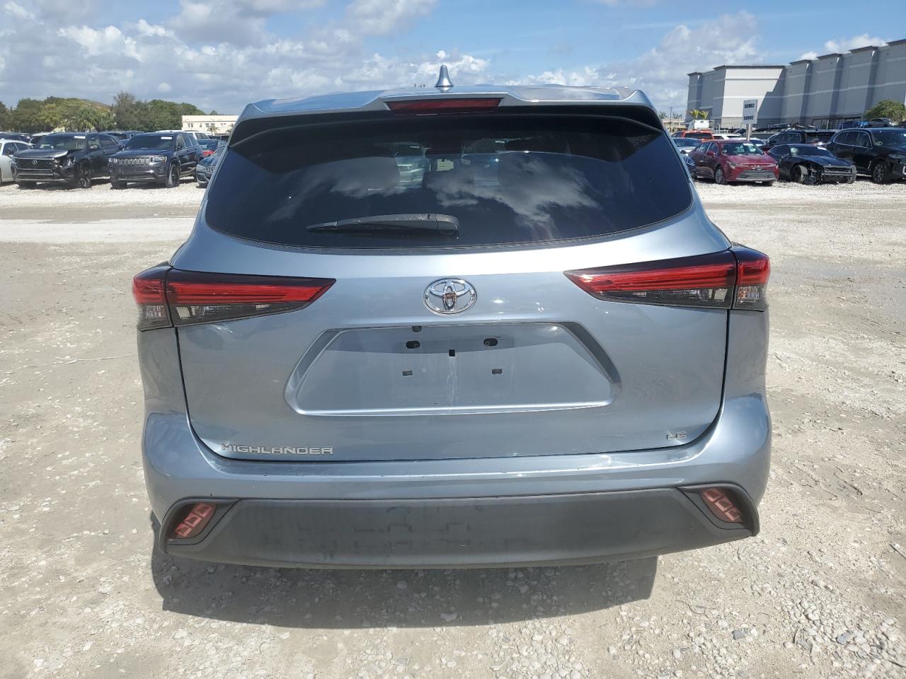 2020 Toyota Highlander VIN 5TDZZRAH7LS006417 Copart auction photo, front end damage thumbnail 6