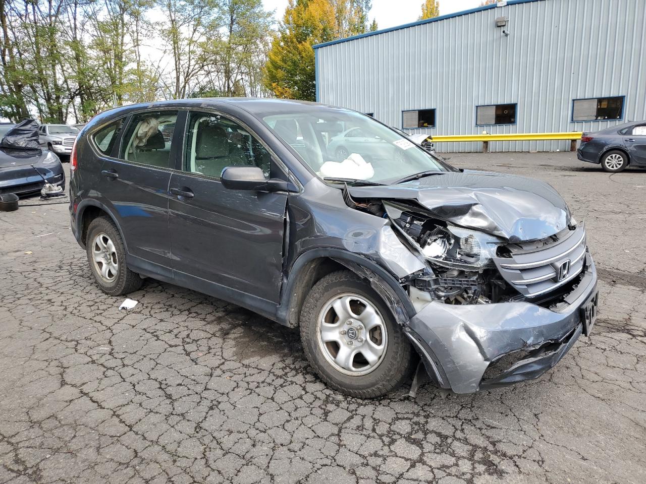 2013 Honda CR-V VIN 2HKRM4H37DH606132 Copart auction photo, front end damage thumbnail 4