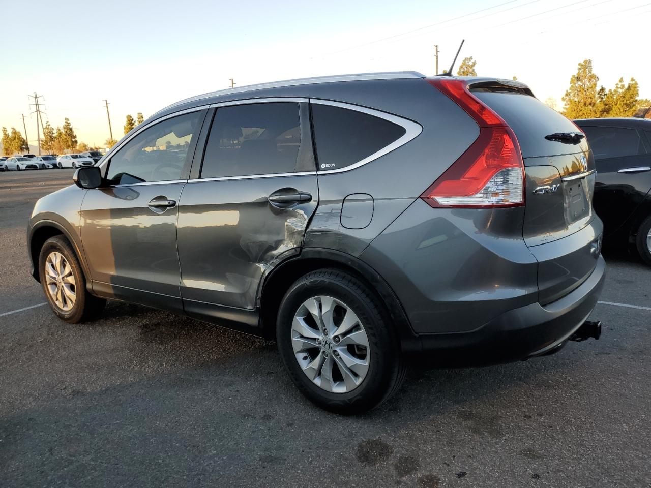 2012 Honda CR-V VIN JHLRM4H76CC010123 Copart auction photo, side damage thumbnail 2