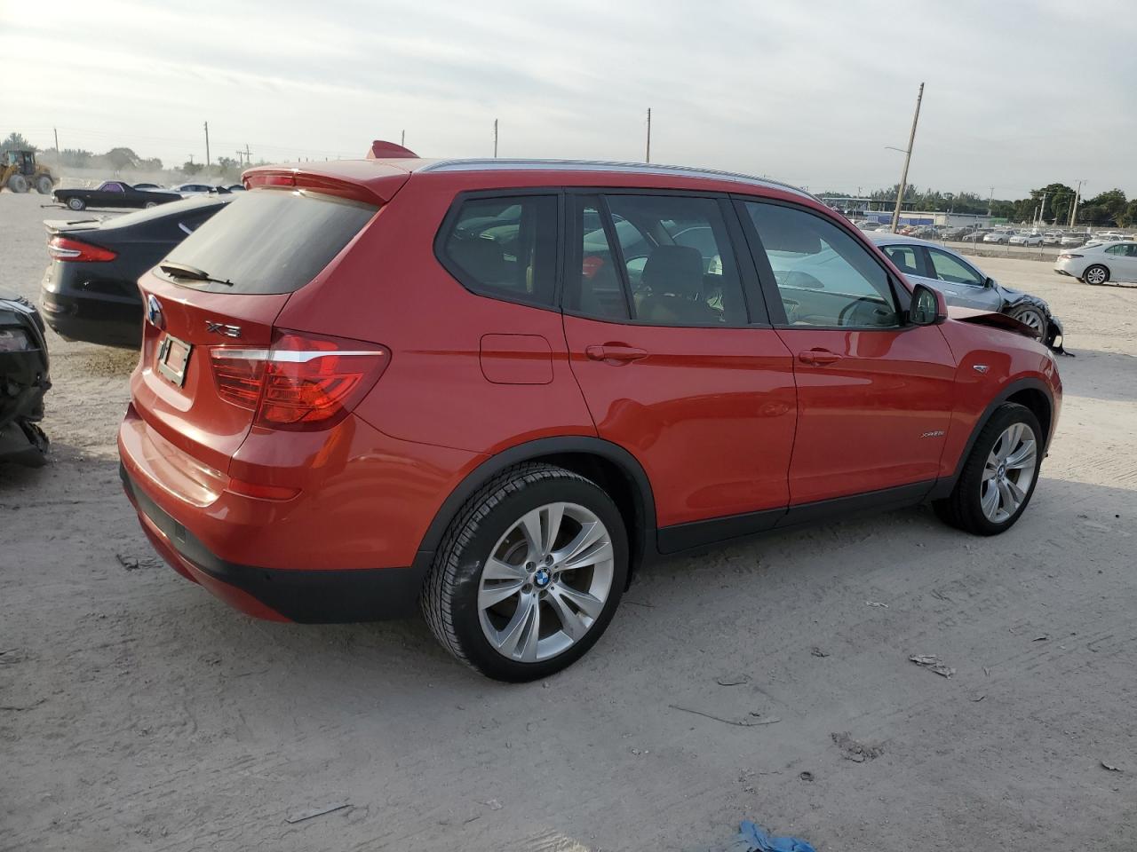 2016 BMW X3 VIN 5UXWX9C52G0D68452 Copart auction photo, front end / minor dent/scratches damage thumbnail 3