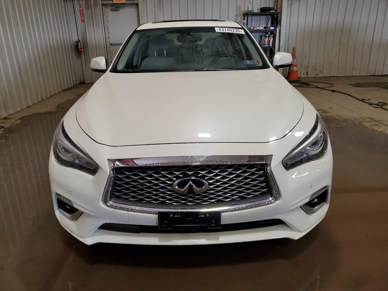 2021 Infiniti Q50 VIN JN1EV7BR8MM752848 Copart auction photo, vandalism / top/roof damage thumbnail 5