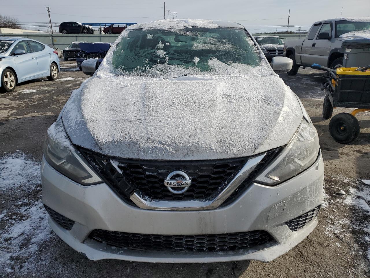 2017 Nissan Sentra VIN 3N1AB7AP3HY393998 Copart auction photo, rear end / side damage thumbnail 5