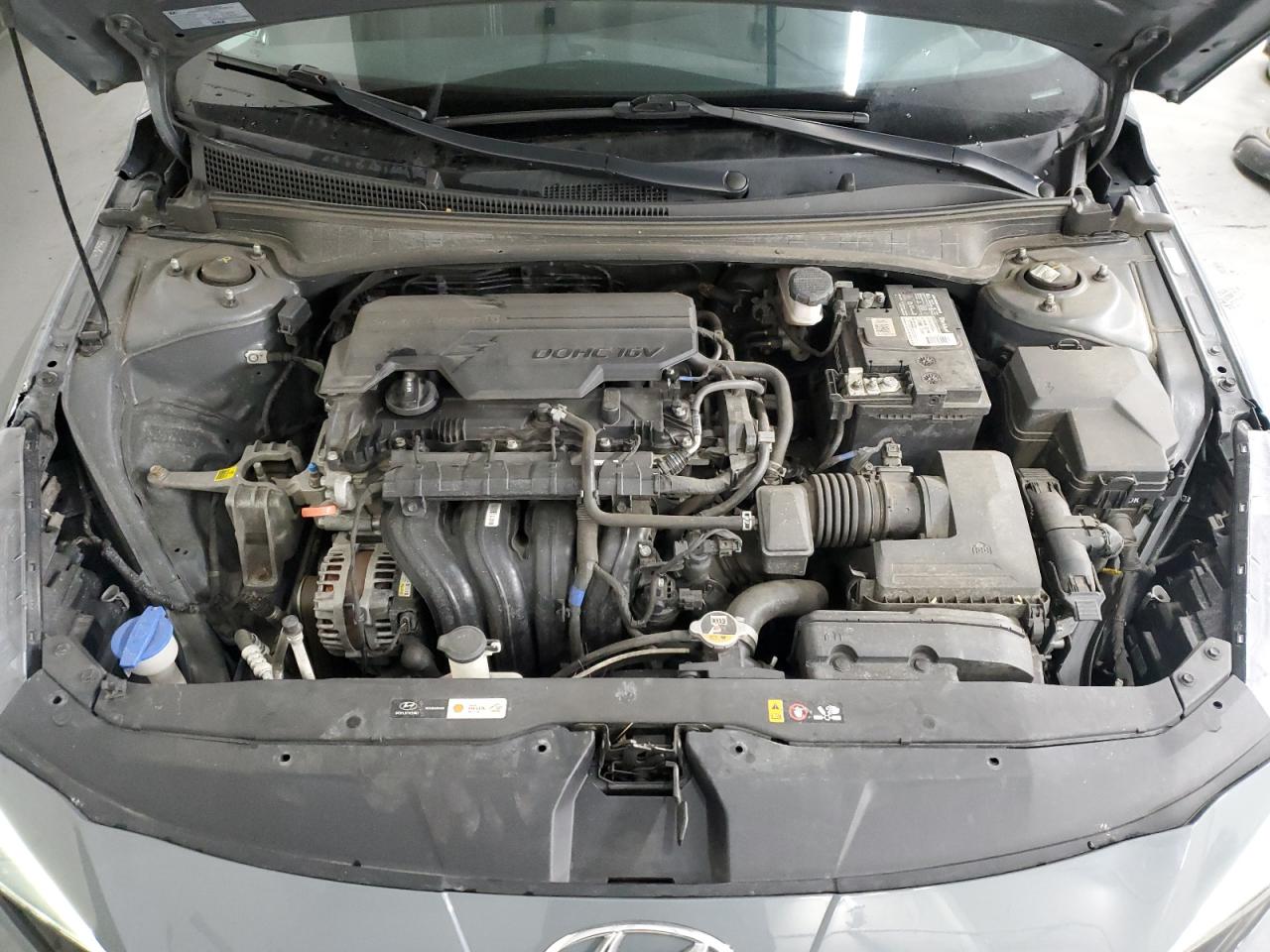 2021 Hyundai Elantra VIN KMHLM4AG7MU070612 Copart auction photo, rear end damage thumbnail 11