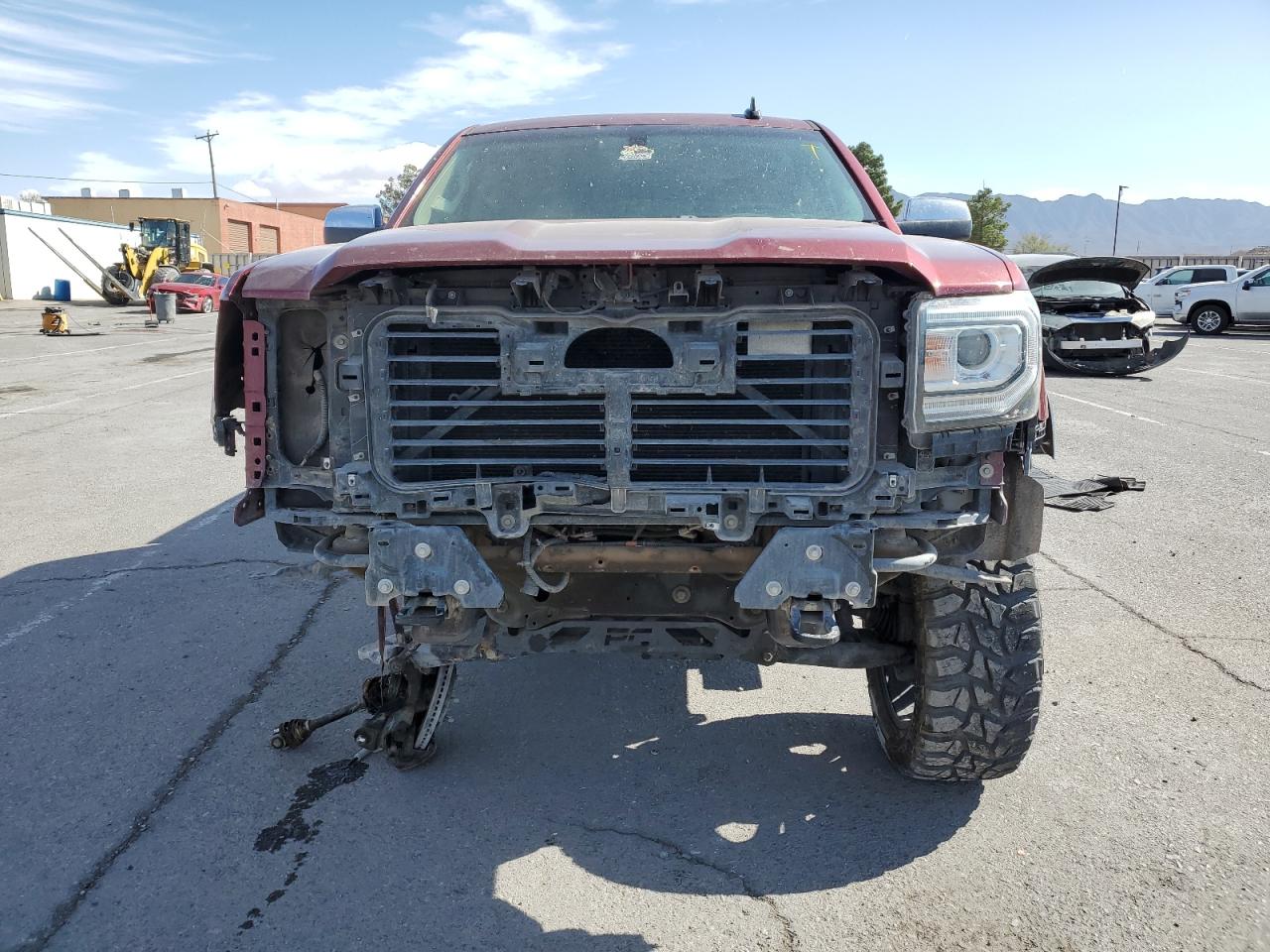 2017 GMC Sierra VIN 3GTU2NEC8HG119515 Copart auction photo, undercarriage / front end damage thumbnail 5