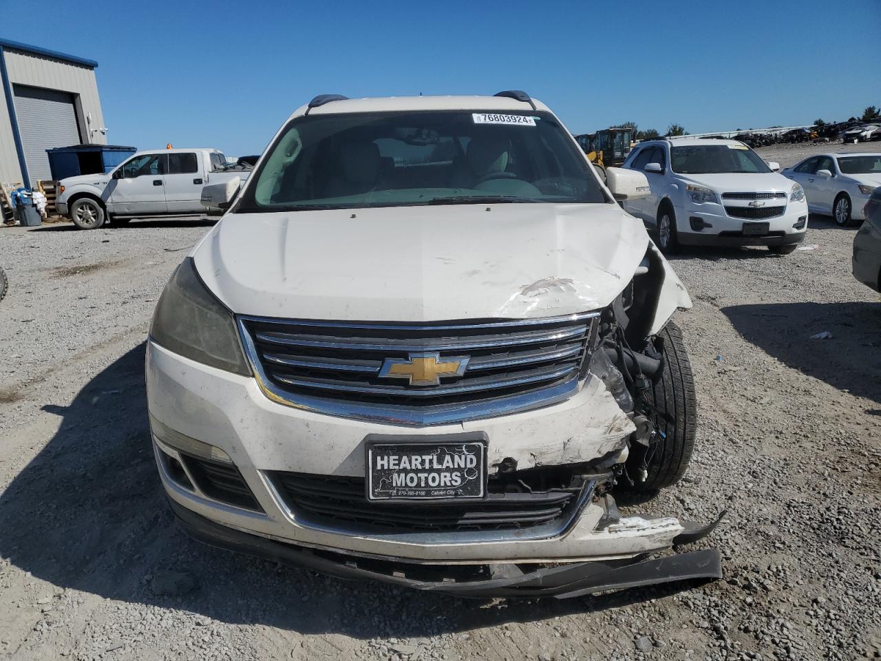 2014 Chevrolet Traverse VIN 1GNKRHKDXEJ344909 Copart auction photo, front end / rear end damage thumbnail 5