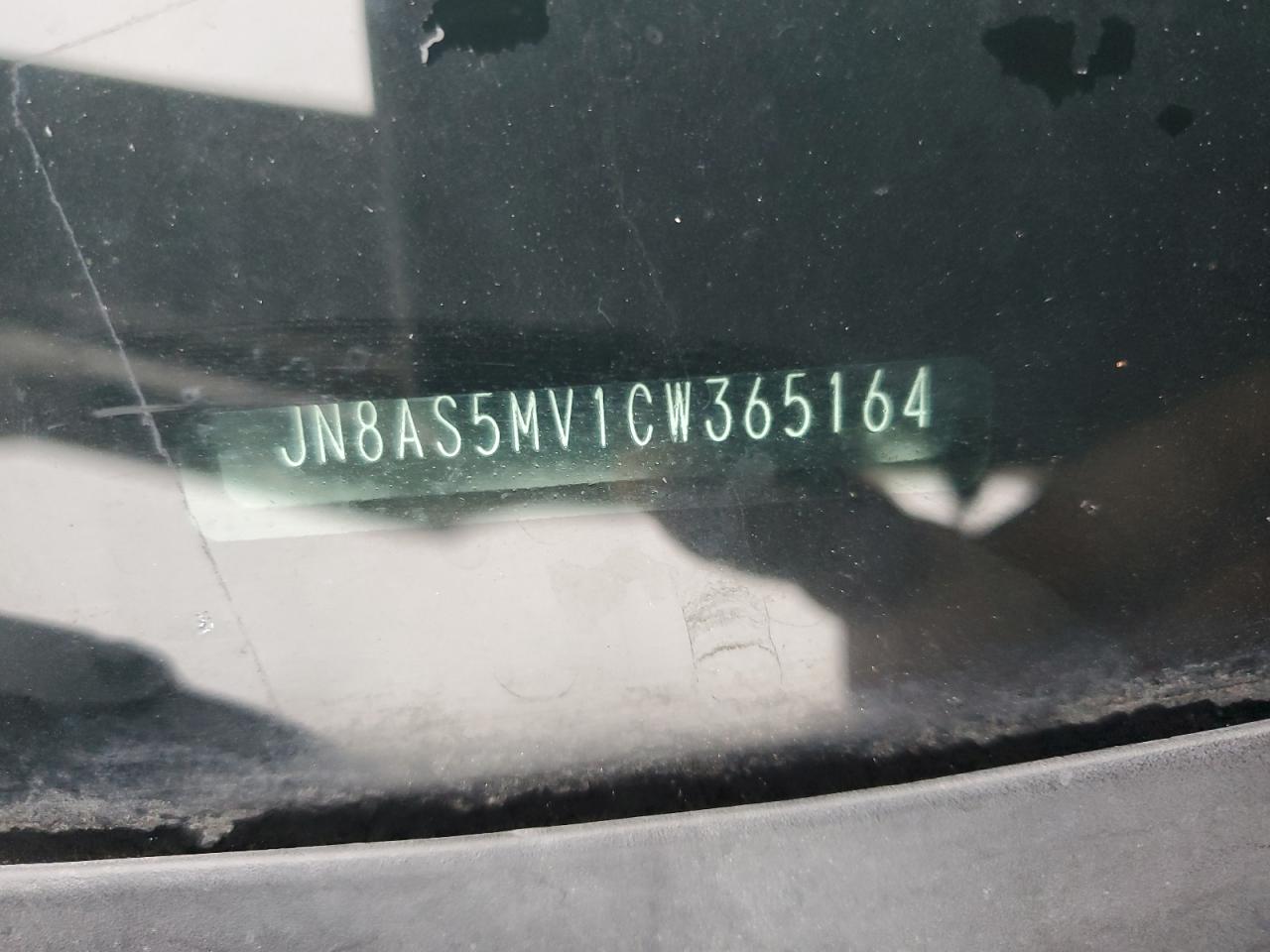 2012 Nissan Rogue VIN JN8AS5MV1CW365164 Copart auction photo, side / front end damage thumbnail 13