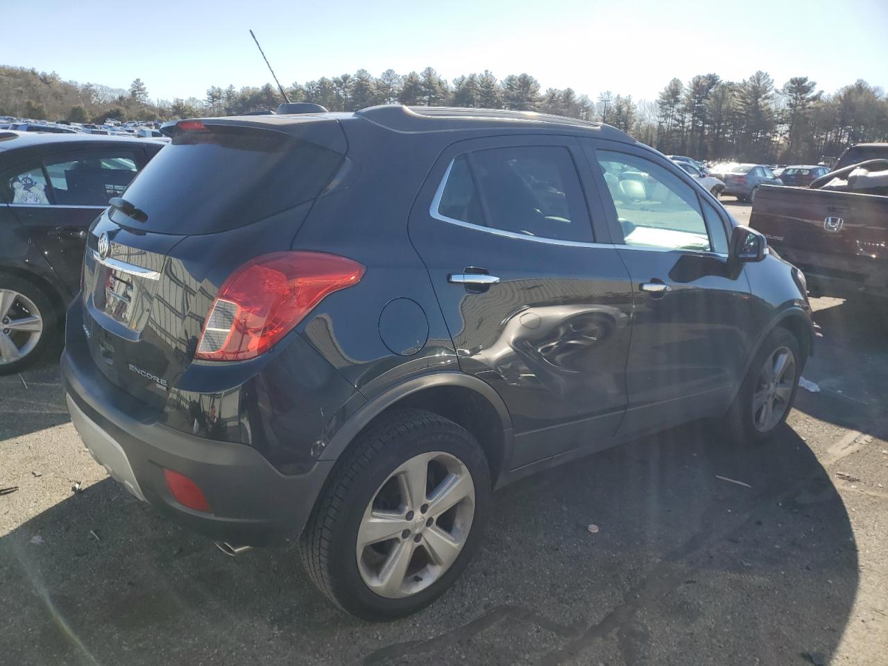 2015 Buick Encore VIN KL4CJFSB3FB062933 Copart auction photo, front end / minor dent/scratches damage thumbnail 3