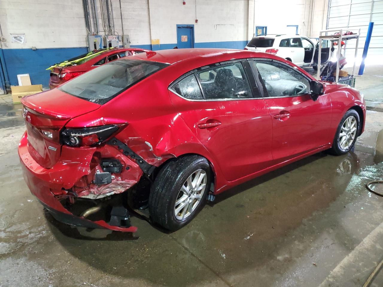 2014 Mazda 3 VIN JM1BM1W78E1122646 Copart auction photo, rear end damage thumbnail 3