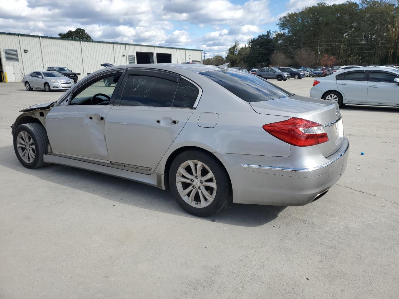 2013 Hyundai Genesis VIN KMHGC4DD3DU216784 Copart auction photo, front end / side damage thumbnail 2
