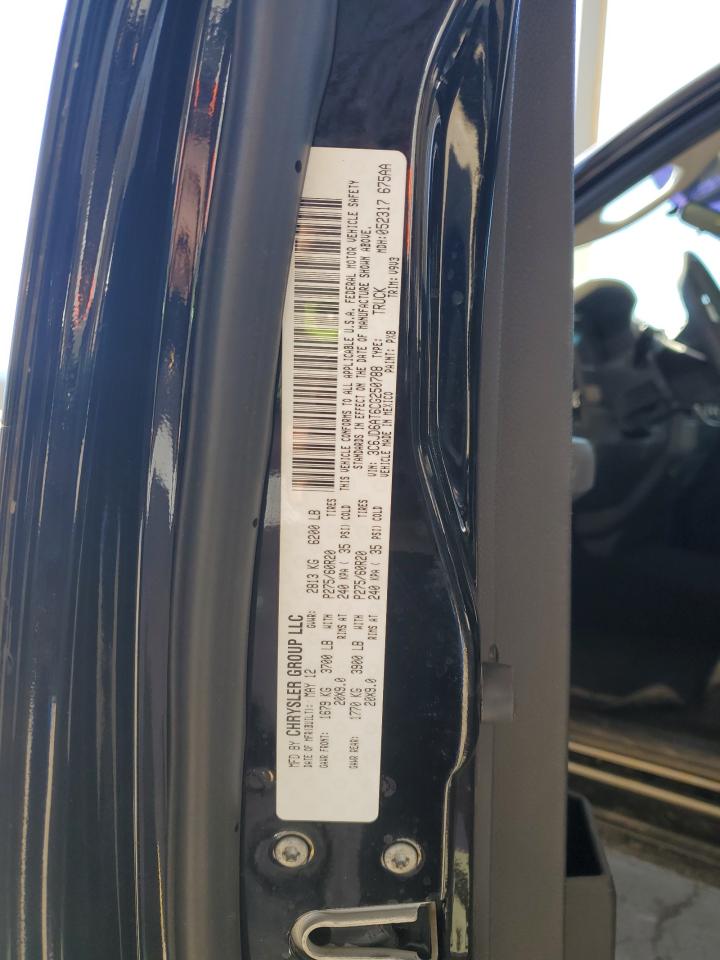 2012 Dodge RAM VIN 3C6JD6AT6CG250788 Copart auction photo, side / rear end damage thumbnail 12