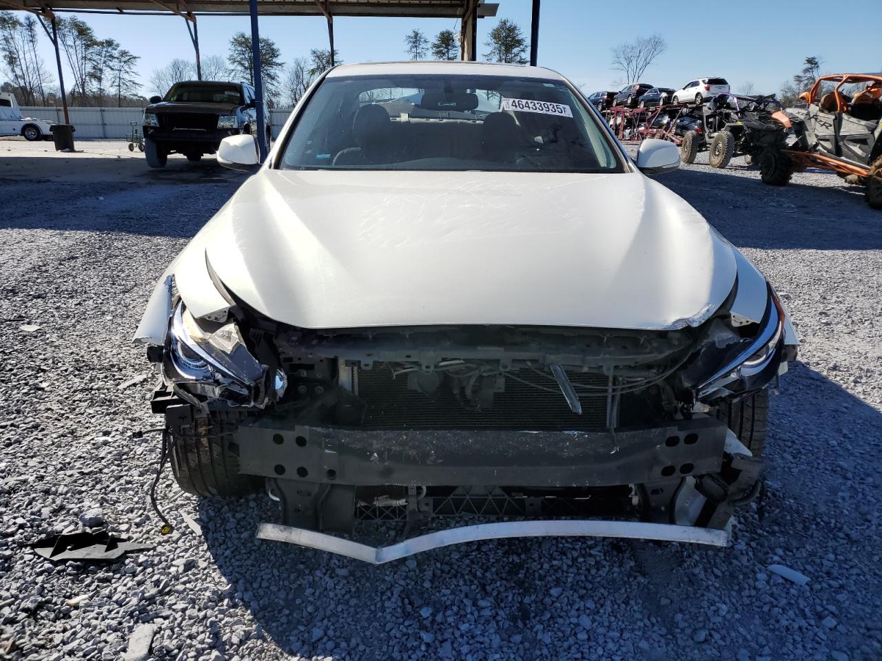 2014 Infiniti Q50 VIN JN1BV7AR5EM705542 Copart auction photo, rear end / front end damage thumbnail 5