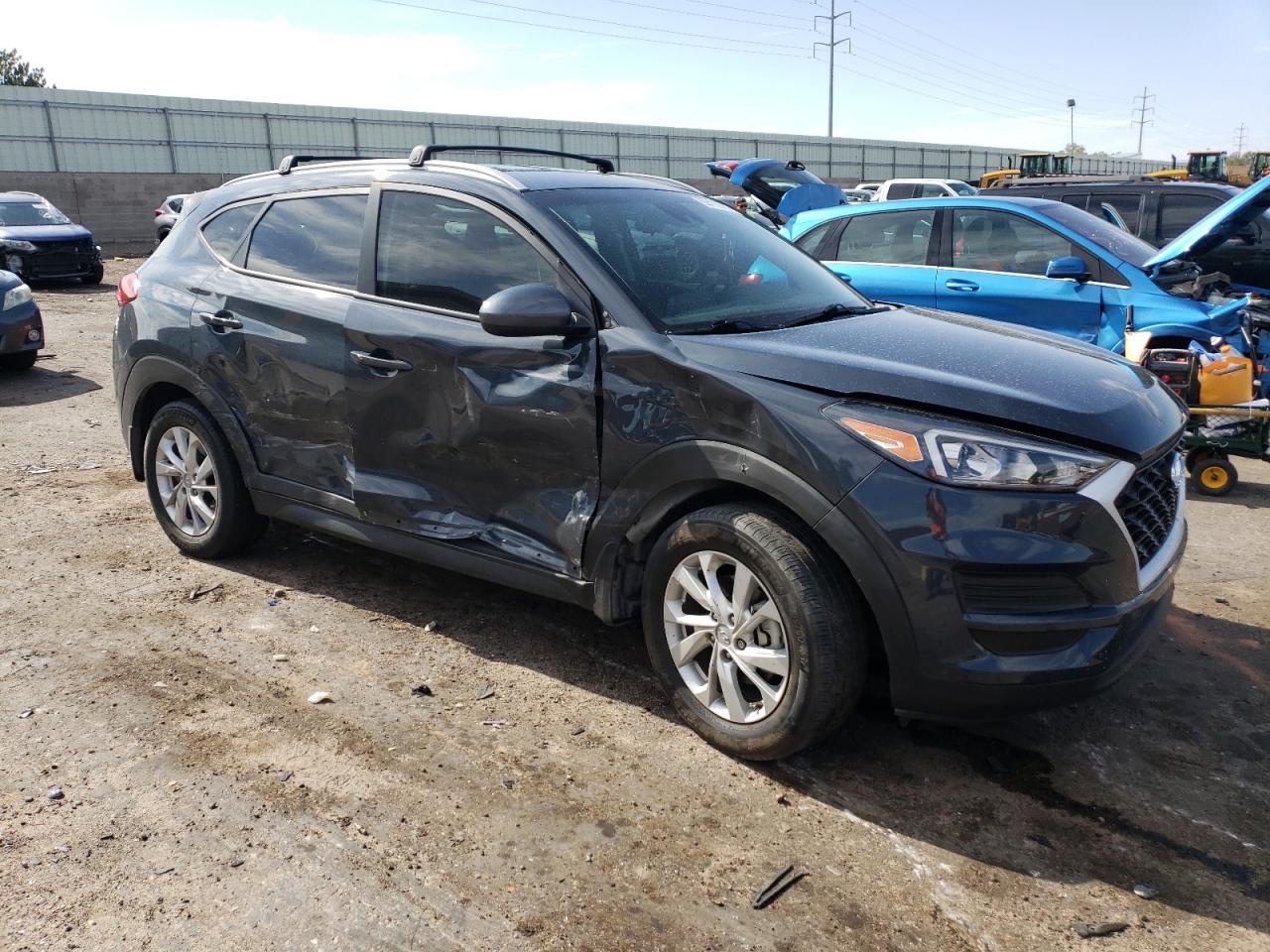 2021 Hyundai Tucson VIN KM8J3CA46MU374542 Copart auction photo, side damage thumbnail 4