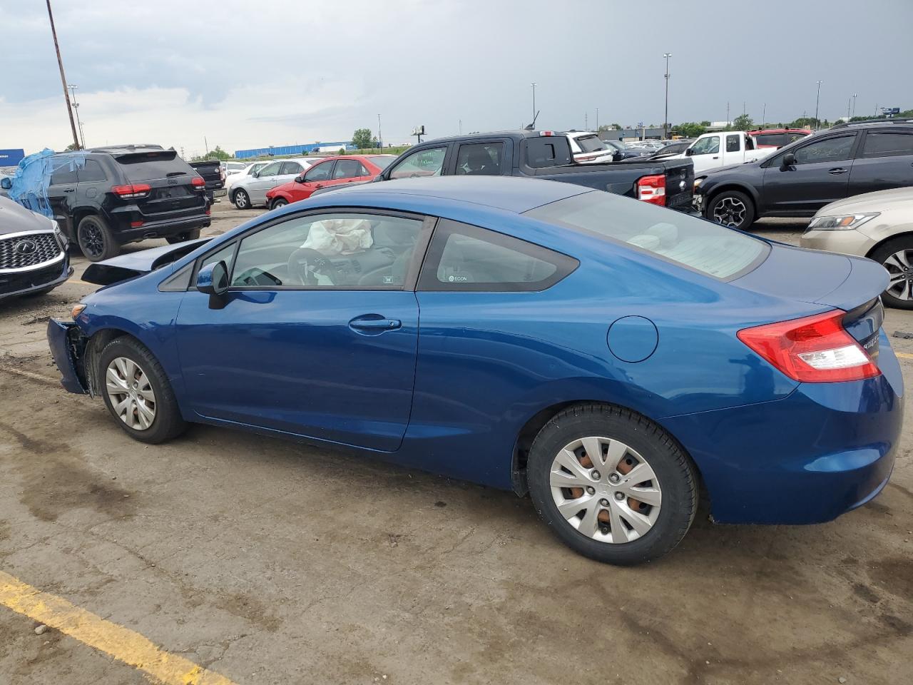 2012 Honda Civic VIN 2HGFG3B59CH554767 Copart auction photo, front end damage thumbnail 2