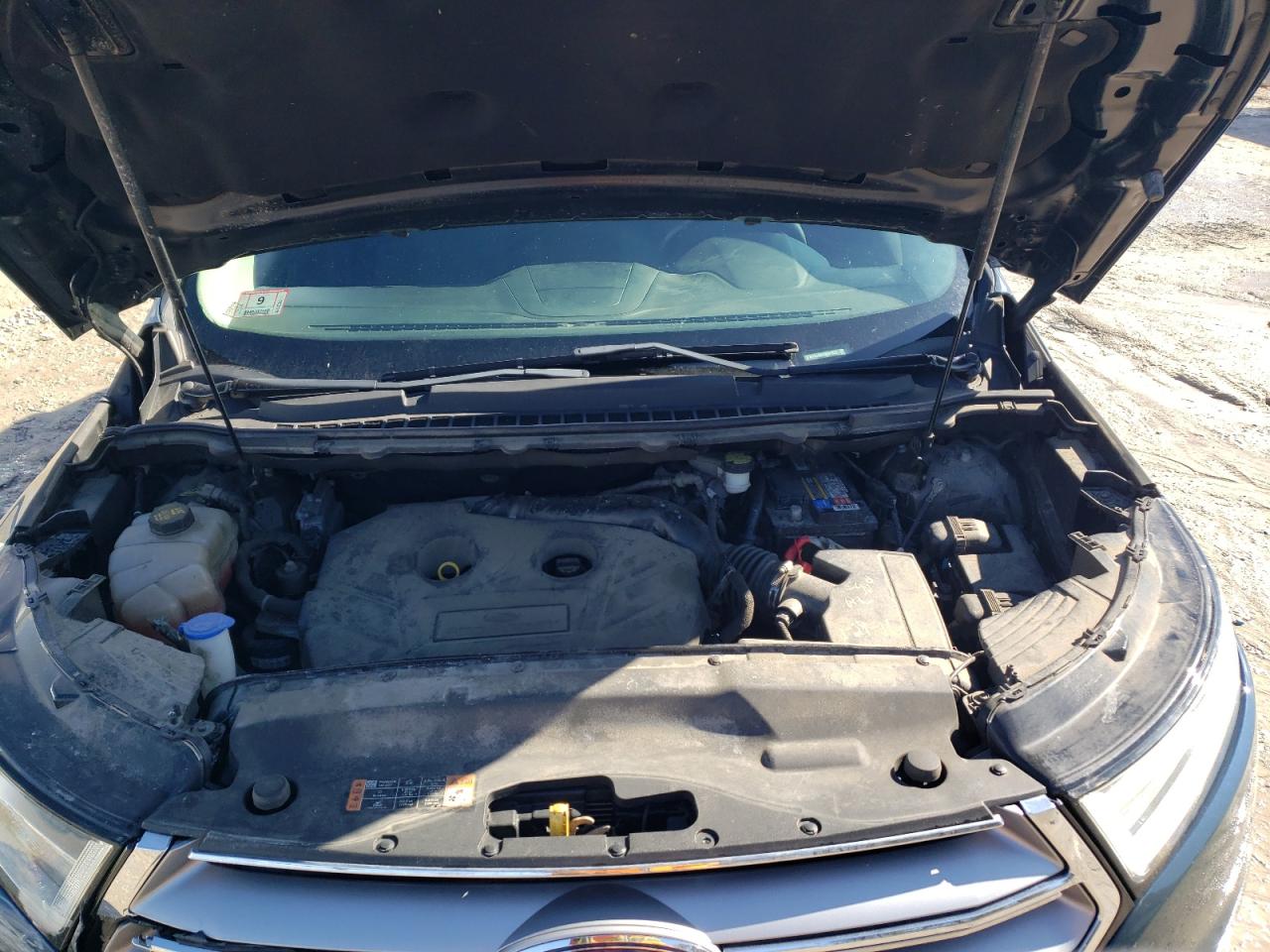 2016 Ford Edge VIN 2FMPK4G95GBB01933 Copart auction photo, side / front end damage thumbnail 11