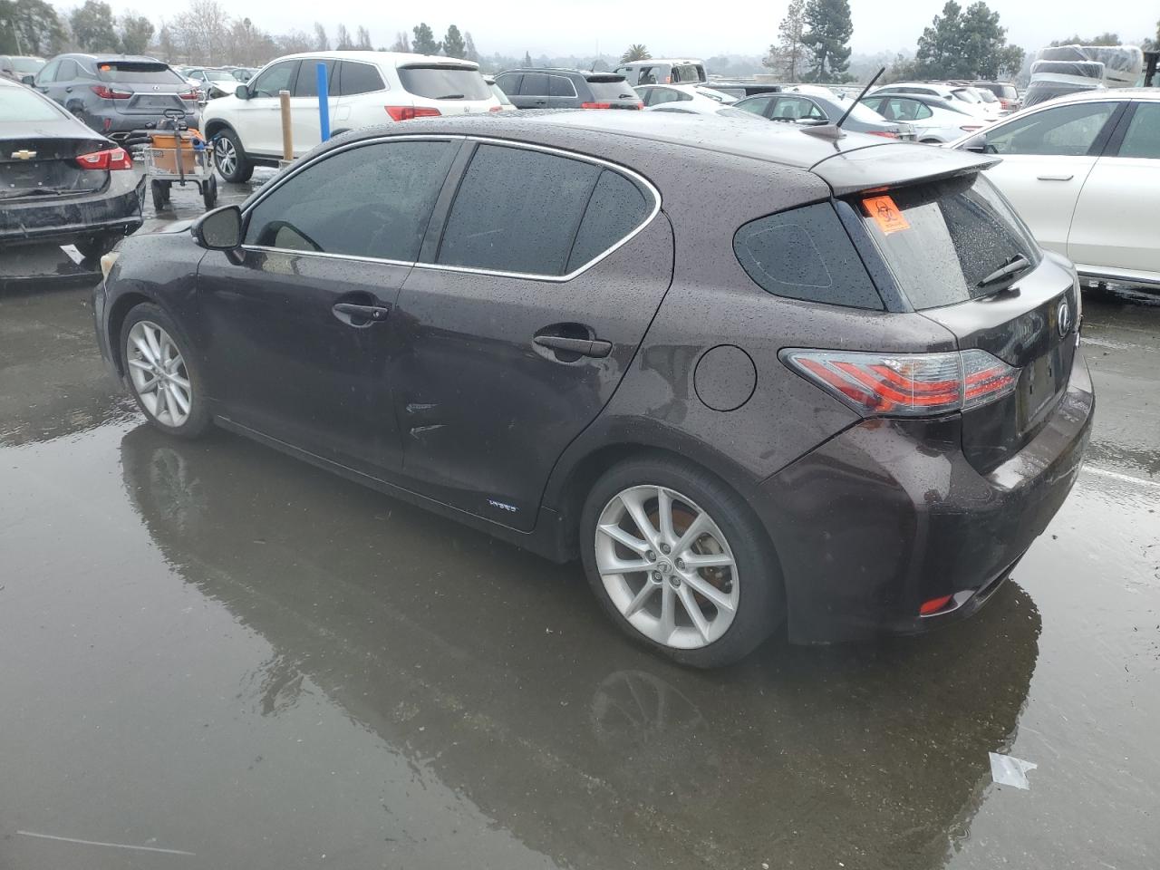 2012 Lexus CT VIN JTHKD5BH5C2058870 Copart auction photo, front end damage thumbnail 2