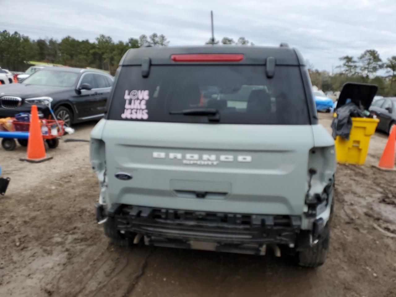 2021 Ford Bronco VIN 3FMCR9C67MRA79434 Copart auction photo, all over damage thumbnail 6