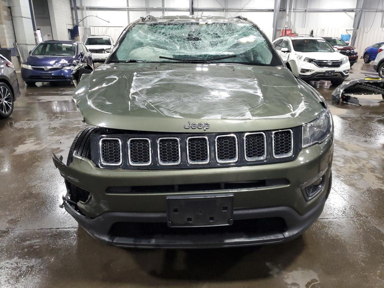 2018 Jeep Compass VIN 3C4NJDBB1JT168338 Copart auction photo, rollover damage thumbnail 5