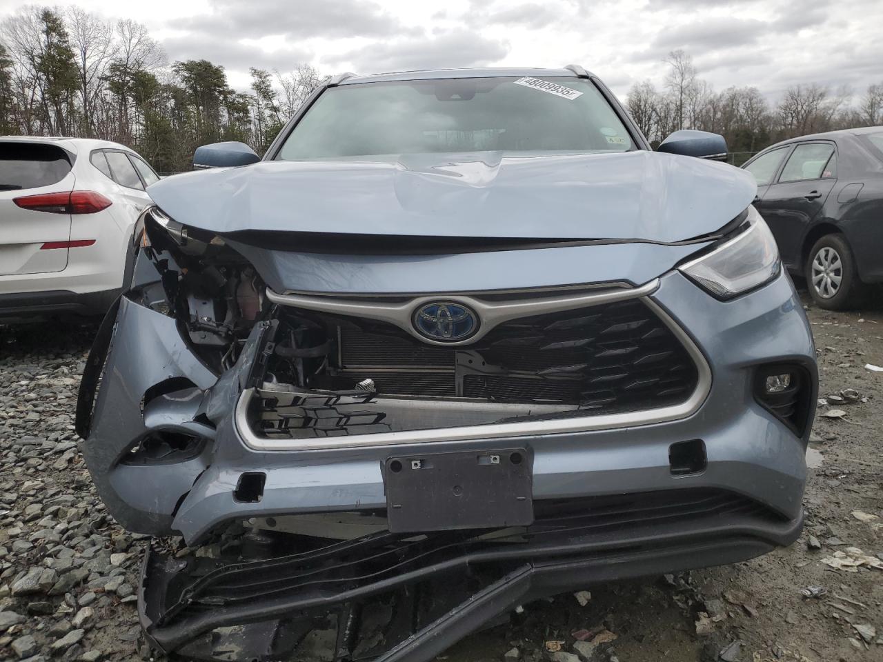 2024 Toyota Highlander VIN 5TDKBRCHXRS616145 Copart auction photo, front end damage thumbnail 5