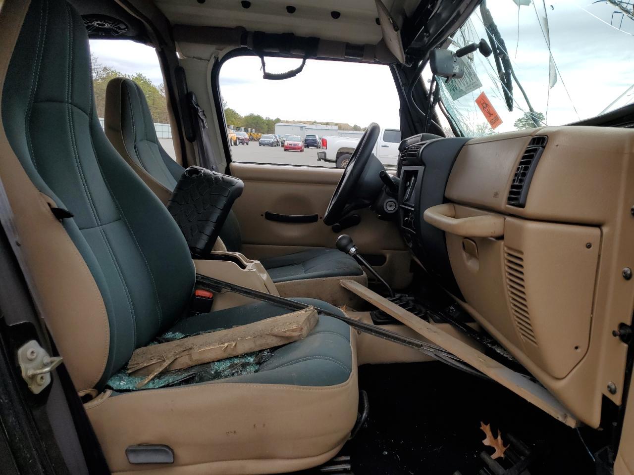 2002 Jeep Wrangler VIN 1J4FA59S02P740550 Copart auction photo, rollover damage thumbnail 7