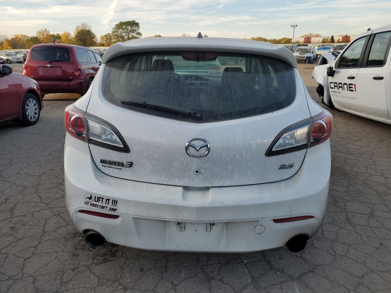 2010 Mazda 3 VIN JM1BL1H69A1329242 Copart auction photo, front end damage thumbnail 6