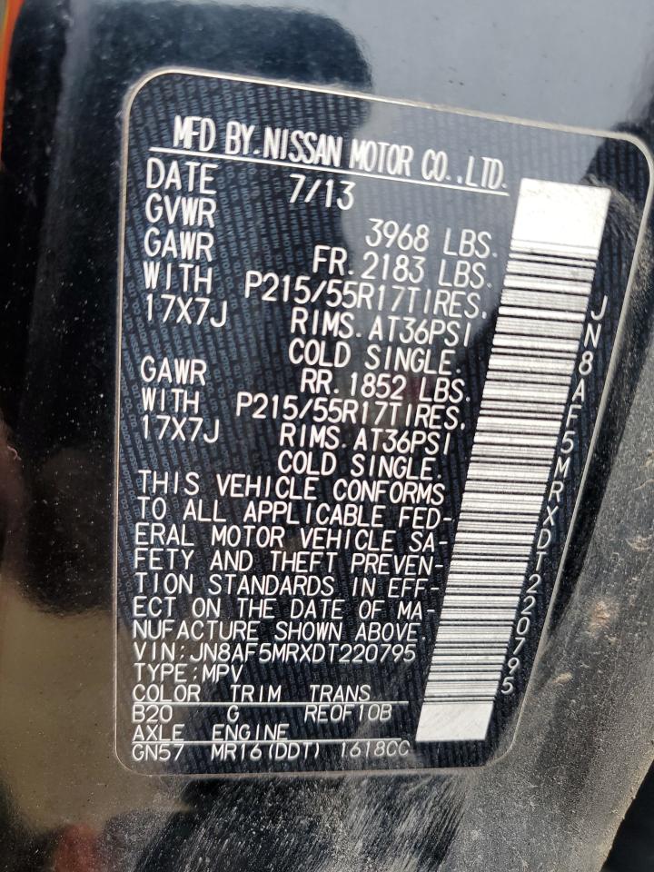 2013 Nissan Juke VIN JN8AF5MRXDT220795 Copart auction photo, minor dent/scratches damage thumbnail 12