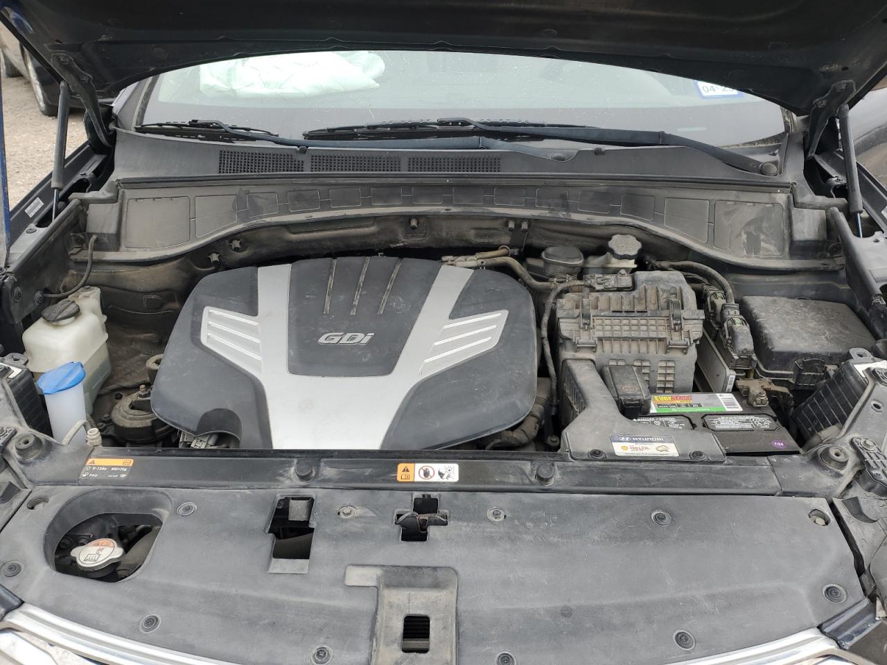2013 Hyundai Santa Fe VIN KM8SM4HF3DU002946 Copart auction photo, front end / side damage thumbnail 13