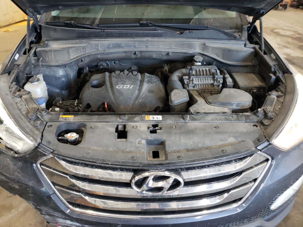 2013 Hyundai Santa Fe VIN 5XYZU3LB6DG005004 Copart auction photo, front end damage thumbnail 12