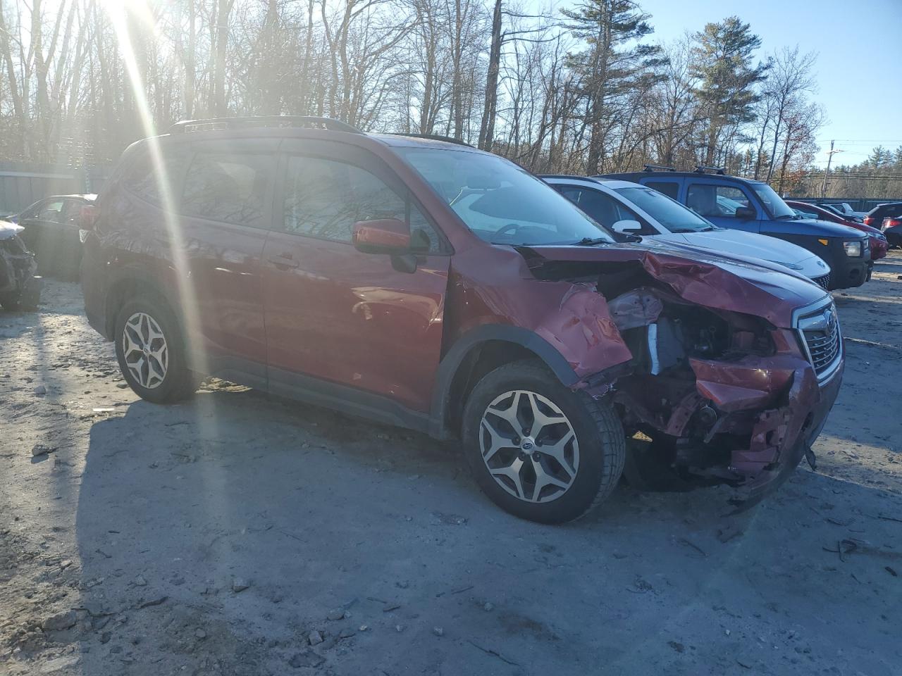 2021 Subaru Forester VIN JF2SKAFC6MH507987 Copart auction photo, front end / minor dent/scratches damage thumbnail 4