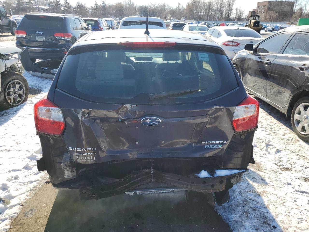 2013 Subaru Impreza VIN JF1GPAH65D2843345 Copart auction photo, rear end damage thumbnail 6