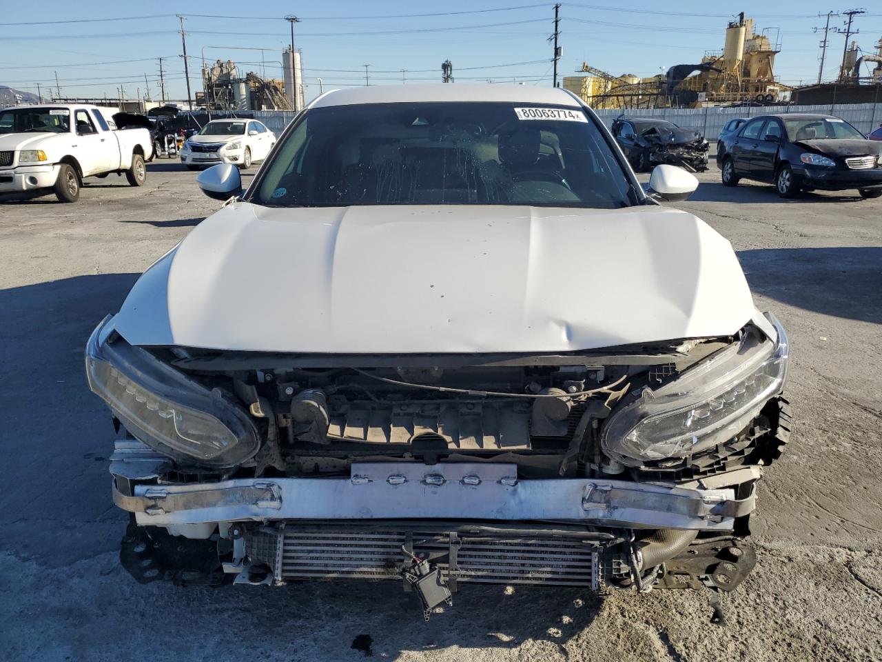 2020 Honda Accord VIN 1HGCV1F34LA107106 Copart auction photo, front end damage thumbnail 5