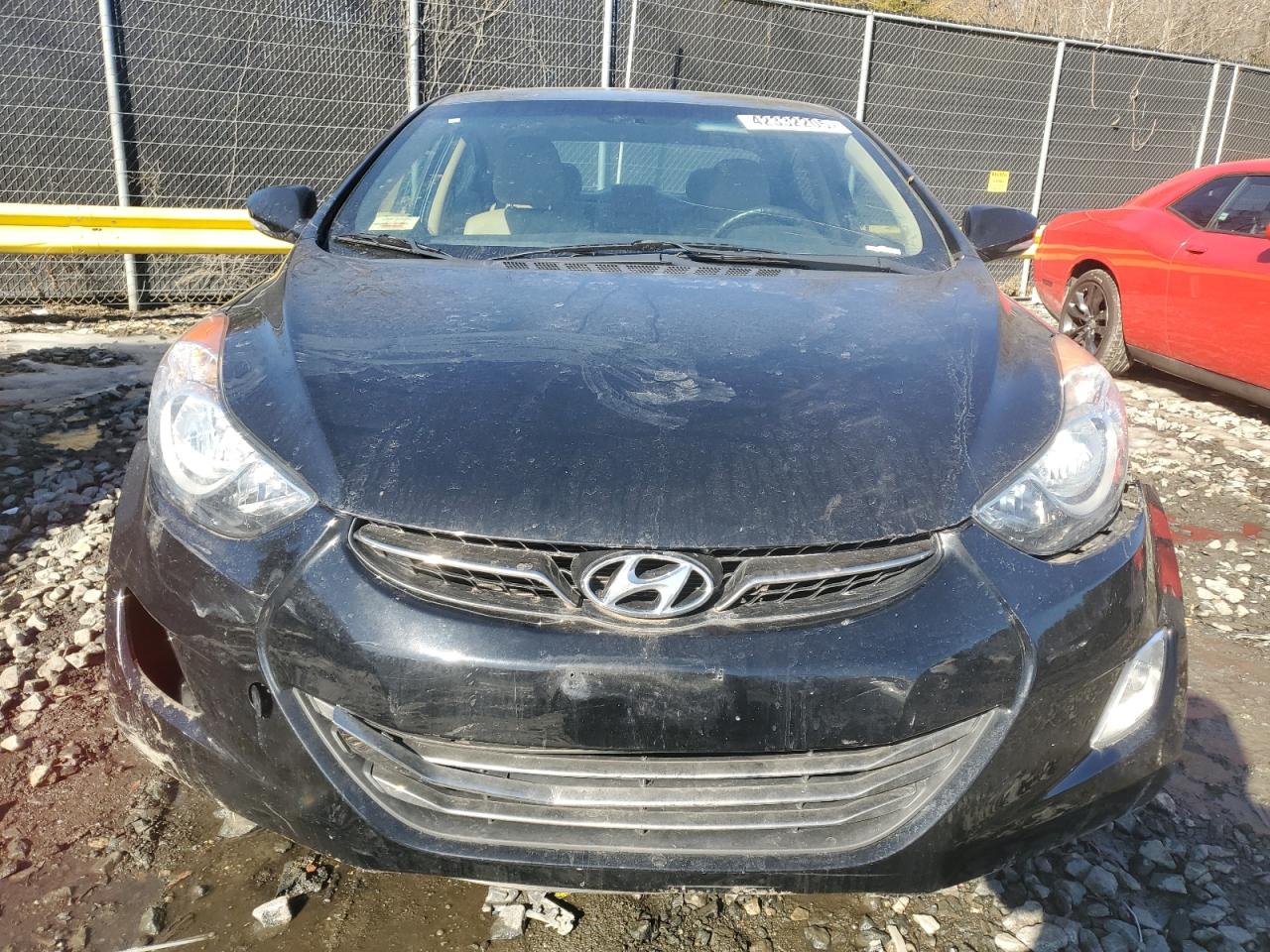 2013 Hyundai Elantra VIN 5NPDH4AE7DH153530 Copart auction photo, front end / side damage thumbnail 5